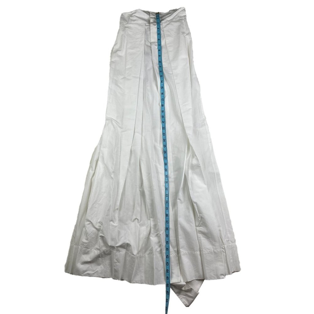 NWT Kalita White Avedon Maxi Skirt and Bow Tie Top Set Size XS Flowy Two-Piece - Picture 15 of 16